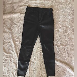 Free People Vegan Leather High Rise Skinny Pants